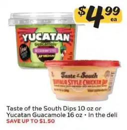 Winn Dixie Taste of the South Dips or Yucatan Guacamole offer