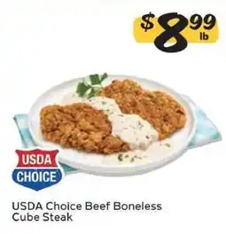 Winn Dixie USDA Choice Beef Boneless Cube Steak offer