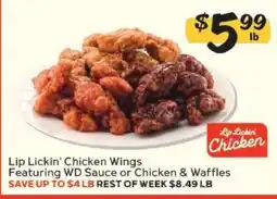 Winn Dixie Lip Lickin' Chicken Wings offer