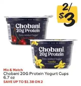 Winn Dixie Chobani 20g Protein Yogurt Cups offer