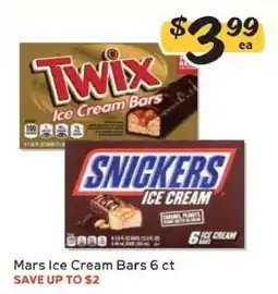 Winn Dixie Mars Ice Cream Bars 6 ct offer