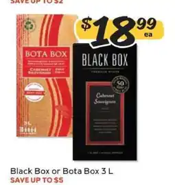 Winn Dixie Black Box or Bota Box offer