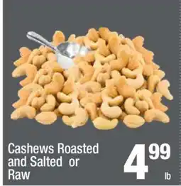 Super King Markets Cashews Roasted and Salted or Raw offer