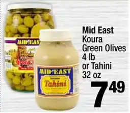 Super King Markets Mid East Koura Green Olives or Tahini offer
