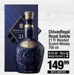 Super King Markets ChivasRegal Royal Salute offer