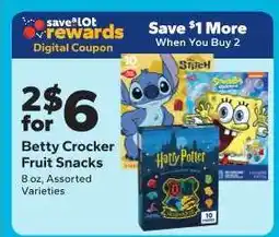 Save a Lot Betty Crocker Fruit Snacks offer
