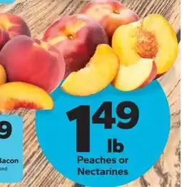Save a Lot Peaches or Nectarines offer