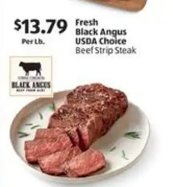 Fresh Black Angus USDA Choice Beef Strip Steak