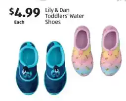Aldi Lily & Dan Toddlers' Water Shoes offer