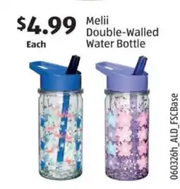 Aldi Melii Double-Walled Water Bottle offer