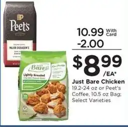 Kroger Just Bare Chicken or Peet's Coffee offer