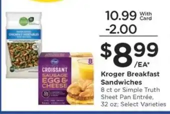 Kroger Kroger Breakfast Sandwiches offer
