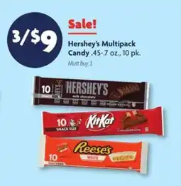 Family Dollar Hershey's Multipack Candy offer