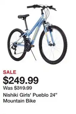 Dick's Sporting Goods Nishiki Girls' Pueblo 24 Mountain Bike offer
