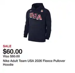 Dick's Sporting Goods Nike Adult Team USA 2026 Fleece Pullover Hoodie offer