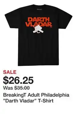 Dick's Sporting Goods BreakingT Adult Philadelphia Darth Vladar T-Shirt offer