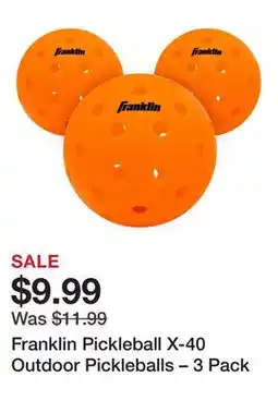 Dick's Sporting Goods Franklin Pickleball X-40 Outdoor Pickleballs – offer
