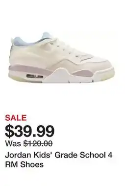 Dick's Sporting Goods Jordan Kids' Grade School 4 RM Shoes offer