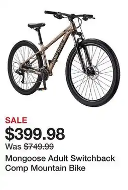 Dick's Sporting Goods Mongoose Adult Switchback Comp Mountain Bike offer