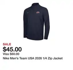 Dick's Sporting Goods Nike Men's Team USA 2026 1/4 Zip Jacket offer