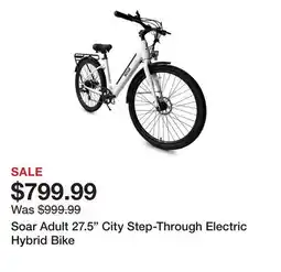 Dick's Sporting Goods Soar Adult 27.5 City Step-Through Electric Hybrid Bike offer