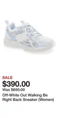 Nordstrom Off-White Out Walking Be Right Back Sneaker (Women) offer