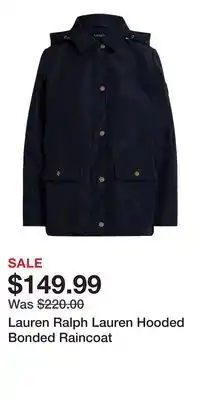Nordstrom Lauren Ralph Lauren Hooded Bonded Raincoat offer