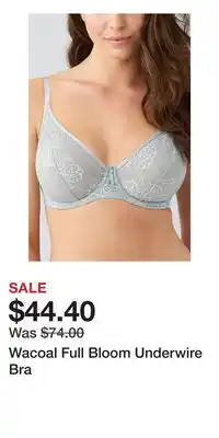 Nordstrom Wacoal Full Bloom Underwire Bra offer