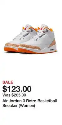 Nordstrom Air Jordan 3 Retro Basketball Sneaker (Women) offer