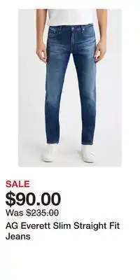 Nordstrom AG Everett Slim Straight Fit Jeans offer