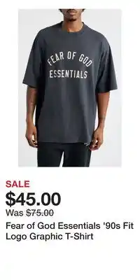 Nordstrom Fear of God Essentials '90s Fit Logo Graphic T-Shirt offer