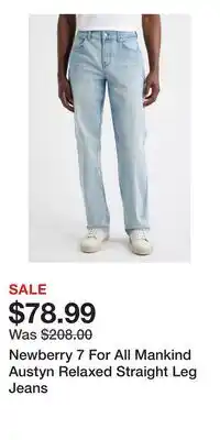 Nordstrom Newberry 7 For All Mankind Austyn Relaxed Straight Leg Jeans offer