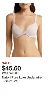 Nordstrom Natori Pure Luxe Underwire T-Shirt Bra offer