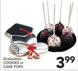 Pete's Fresh Market Graduation COOKIES or CAKE POPS offer