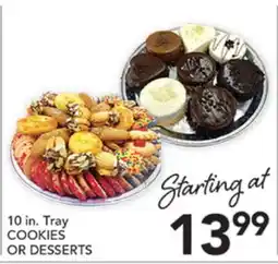 Pete's Fresh Market 10 in. Tray COOKIES OR DESSERTS offer