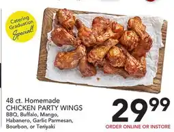 Pete's Fresh Market 48 ct. Homemade CHICKEN PARTY WINGS offer