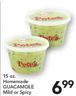 Pete's Fresh Market 15 oz. Homemade GUACAMOLE offer