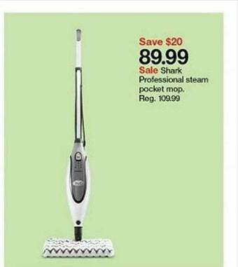 Target Shark Professional Steam Pocket Mop offer