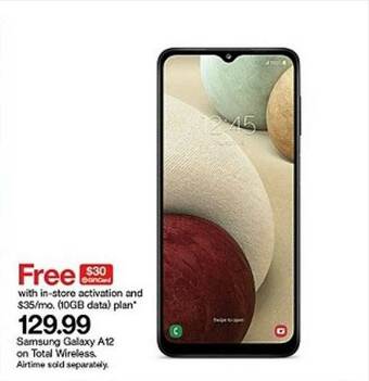 Target Samsung Galaxy A12 offer