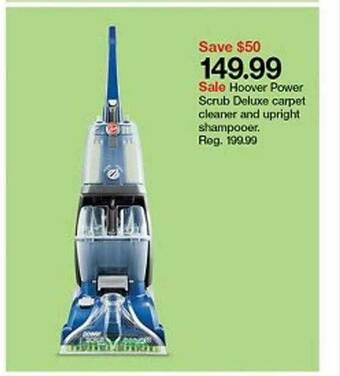 Target Hoover Power Scrub Deluxe Carpet Cleaner And Upright Shampooer offer