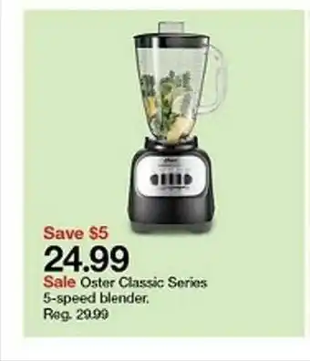 Target Oster Classic Series 5-speed Blender offer