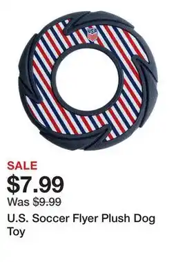 Petsmart U.S. Soccer Flyer Plush Dog Toy offer
