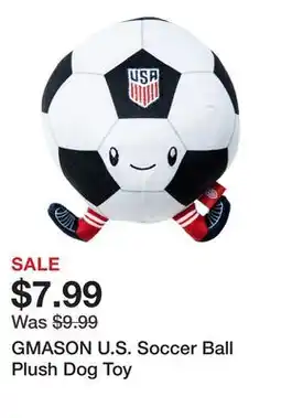 Petsmart GMASON U.S. Soccer Ball Plush Dog Toy offer