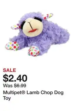 Petsmart Multipet Lamb Chop Dog Toy offer