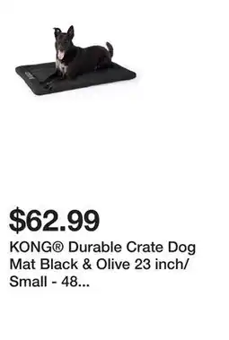 Petsmart KONG Durable Crate Dog Mat Black & Olive 23 inch/Small - 48 inch/X-Large offer
