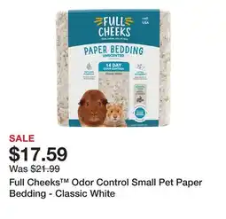 Petsmart Full Cheeks Odor Control Small Pet Paper Bedding - Classic White offer