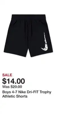 Kohl's Boys 4-7 Nike Dri-FIT Trophy Athletic Shorts offer