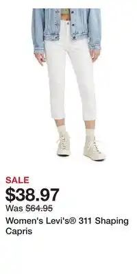 Kohl's Women's Levi's 311 Shaping Capris offer
