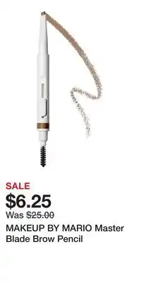 Kohl's MAKEUP BY MARIO Master Blade Brow Pencil offer