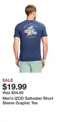 Kohl's Men's IZOD Saltwater Short Sleeve Graphic Tee offer